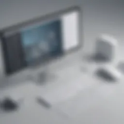 Illustration showing the overview of online proofing tools in a digital workspace