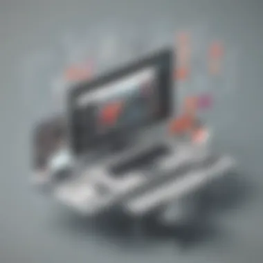 An infographic depicting the workflow of Adobe's website creation tools