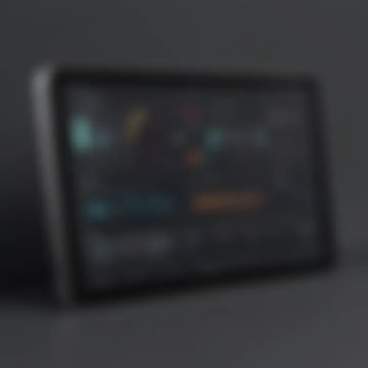 A visual representation of the Albert App interface showcasing its user-friendly dashboard