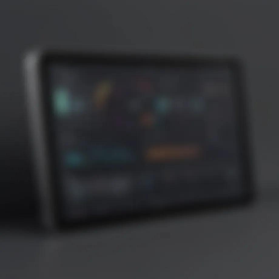 A visual representation of the Albert App interface showcasing its user-friendly dashboard