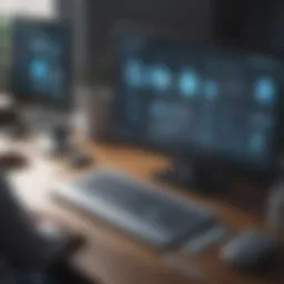 Remote access software interface showcasing features