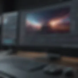 A professional video editing interface showcasing various tools and features.