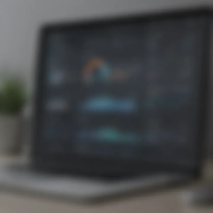 Dashboard showcasing project analytics and metrics