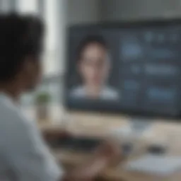 User interface of a telemedicine software platform