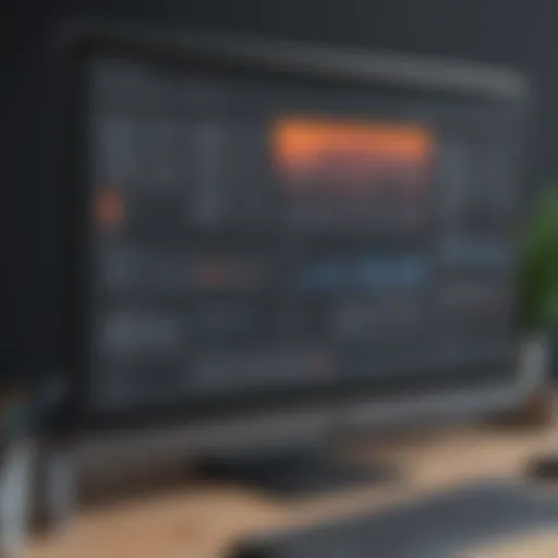 A sleek dashboard of a Laravel website builder showcasing various development tools