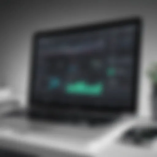 Visual representation of a digital dashboard for bid management