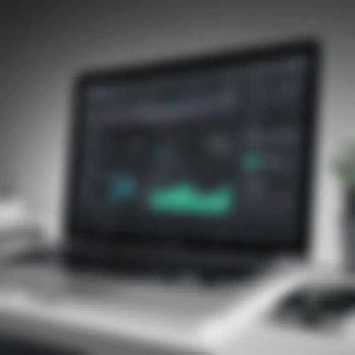 Visual representation of a digital dashboard for bid management