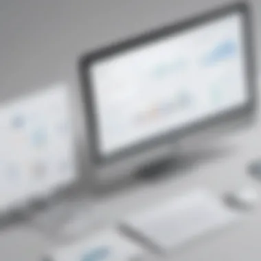 Data visualization representing customer insights