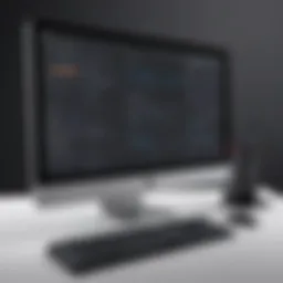 A sleek user interface showcasing data entry software functionalities