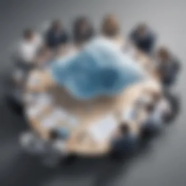 Developers collaborating on cloud application projects