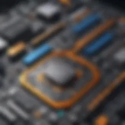 A vibrant digital design created using free software.