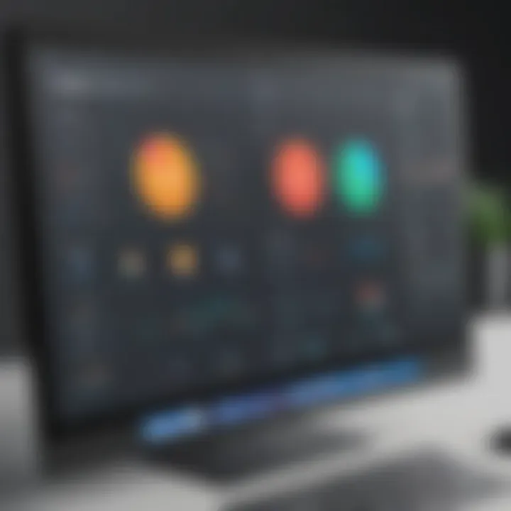 A sleek interface showcasing CRM dashboard