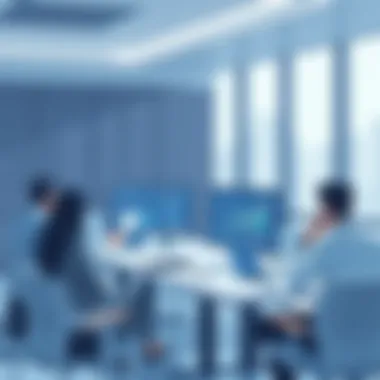 Data-driven strategy meeting in a corporate setting