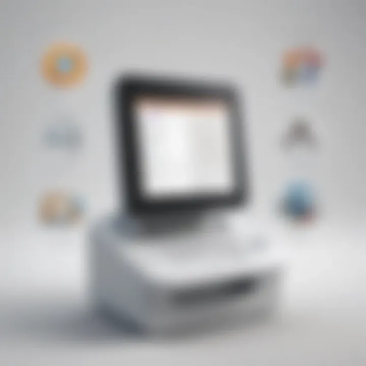 Diagram illustrating the integration of JotForm kiosk mode with various software systems