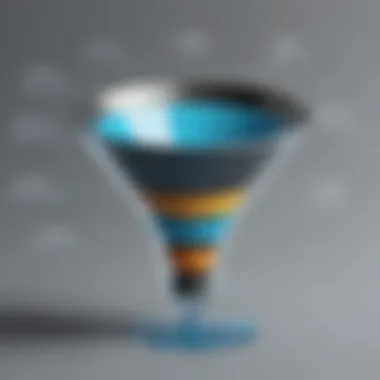 How Marketing Funnel Simulators Work Diagram illustrating the functionality of marketing funnel simulators
