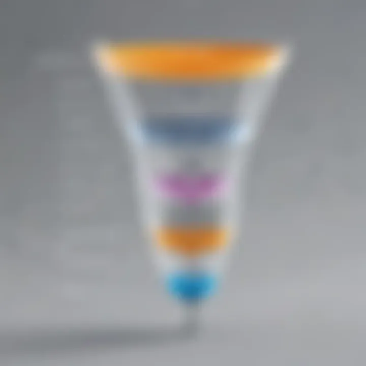 Visual representation of the marketing funnel stages