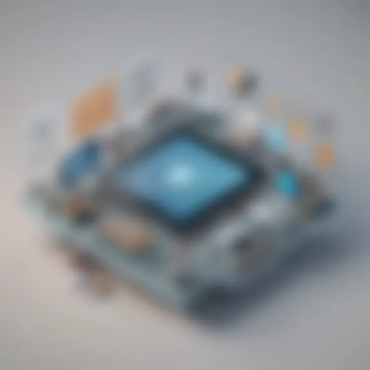 An illustration of diverse learning materials integrated into an open source platform.