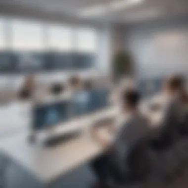 Collaborative Virtual Classroom A collaborative virtual classroom environment highlighting interaction among users.