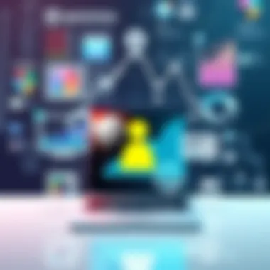 Visual representation of data analytics in personalization software