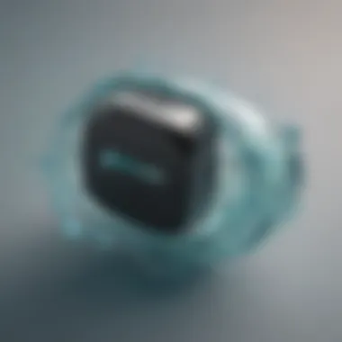 A sophisticated digital lock symbolizing Surfshark's robust security features