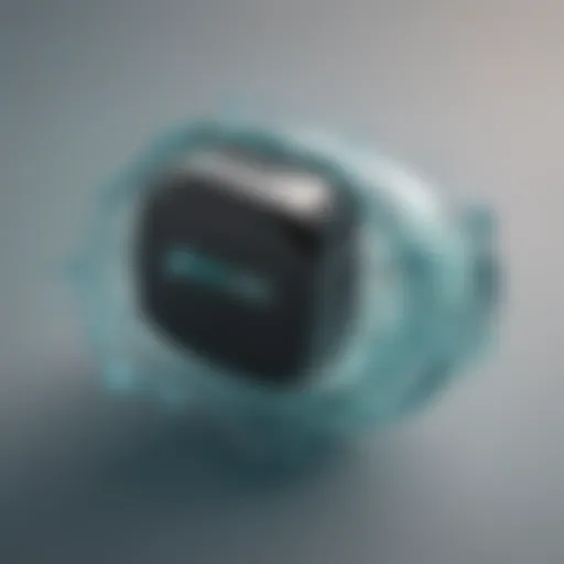 A sophisticated digital lock symbolizing Surfshark's robust security features