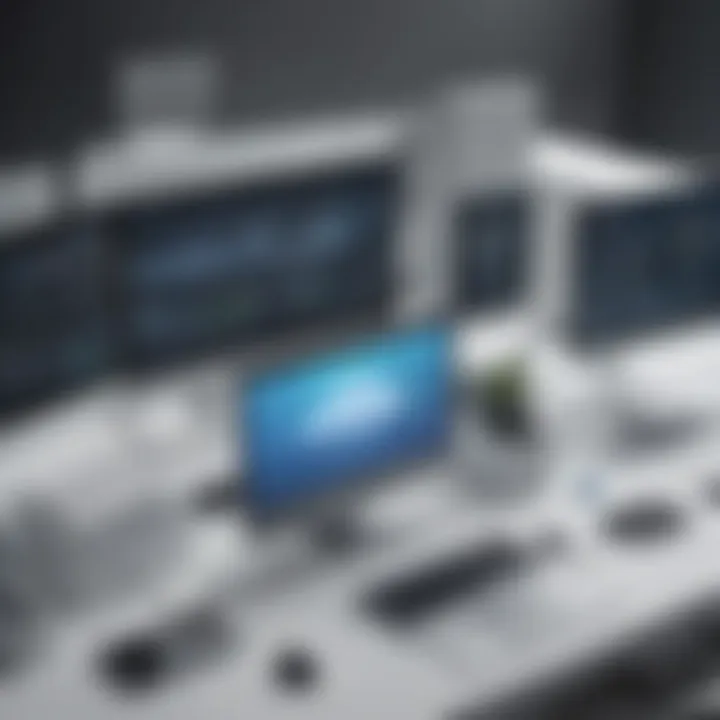 Overview of AllCloud services in a modern workspace