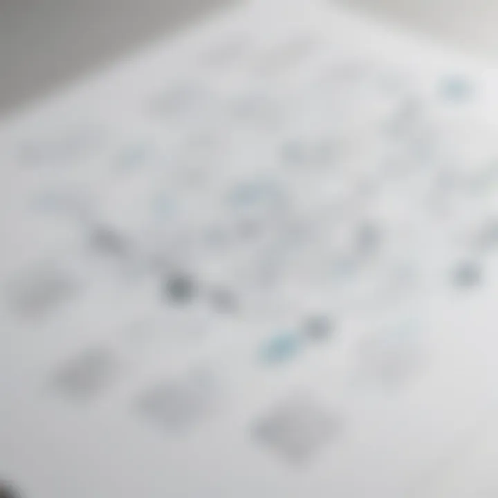 An illustrative representation of a flow chart showcasing organizational clarity
