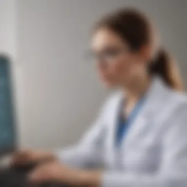 Virtual Consultation with VSee Healthcare professional conducting a virtual consultation via VSee