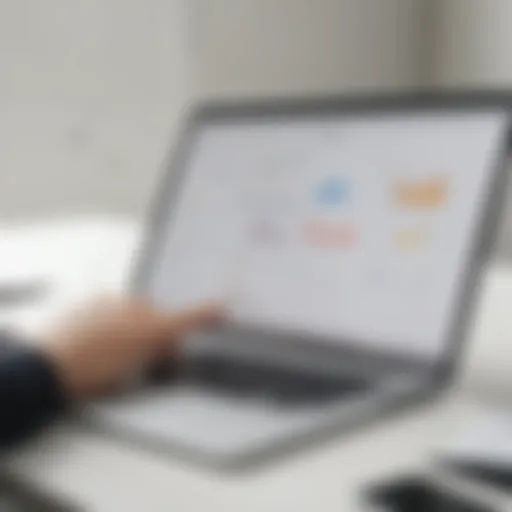 User interface of the Workfront app showcasing project management tools.