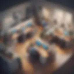 Illustration of a vibrant workplace culture