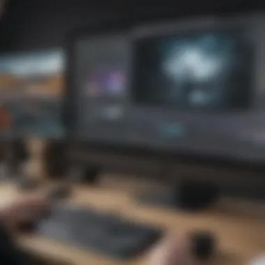 User-friendly Video Editing Options User-friendly video editing interface of an alternative software