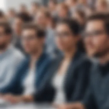 A diverse group of attendees at an event