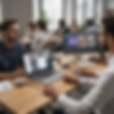 Collaboration Features Between Wrike and Microsoft Teams Showcasing collaboration features between Wrike and Microsoft Teams