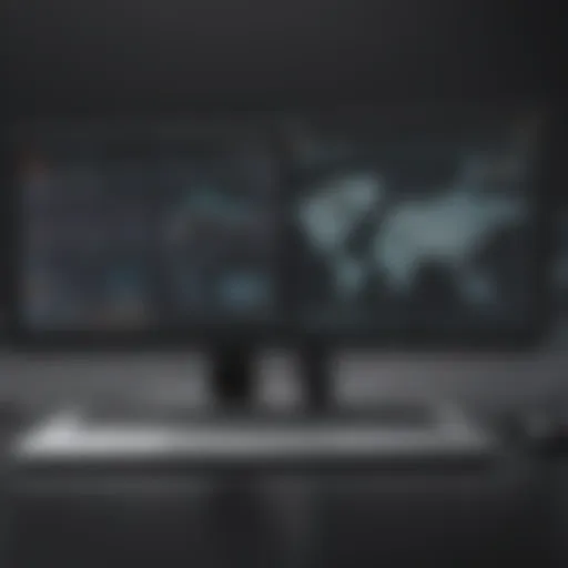 Illustration of Ivanti Endpoint Management interface showcasing dashboard features