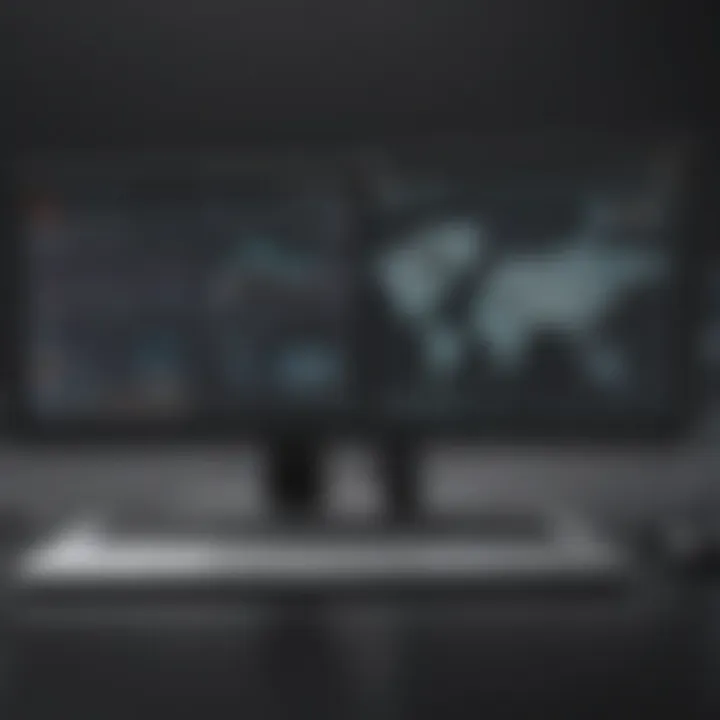 Illustration of Ivanti Endpoint Management interface showcasing dashboard features