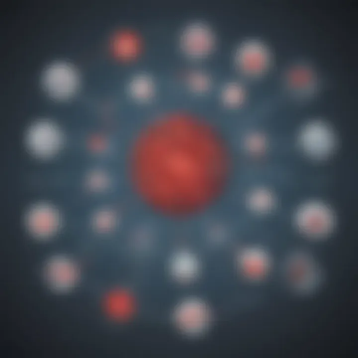 A conceptual diagram showing the mechanisms of data collection within LexisNexis.