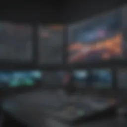 User interface of live streaming encoder software showcasing feature-rich options