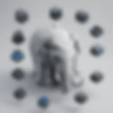 Illustration showcasing key features of ElephantDrive on Synology