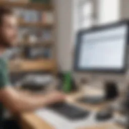 Overview of QuickBooks repair shop software interface