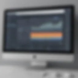 Illustration of a university scheduling software dashboard
