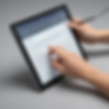 Secure digital contract signing on a tablet