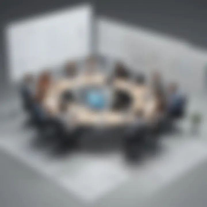 Team collaboration features displayed within Simpplr