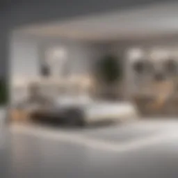 Modern design software interface showcasing a 3D room layout