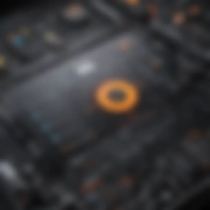 Visual representation of SolarWinds user interface and navigation