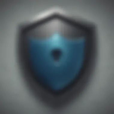 Symbol of Password Security Security shield representing password protection