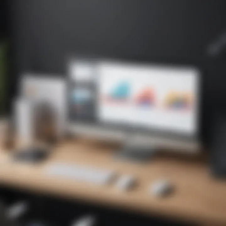 Illustration of landing page analytics and metrics