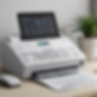 A visual representation of fax software interface on Mac