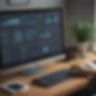 Visual representation of Aircall CTI dashboard integrated with Salesforce