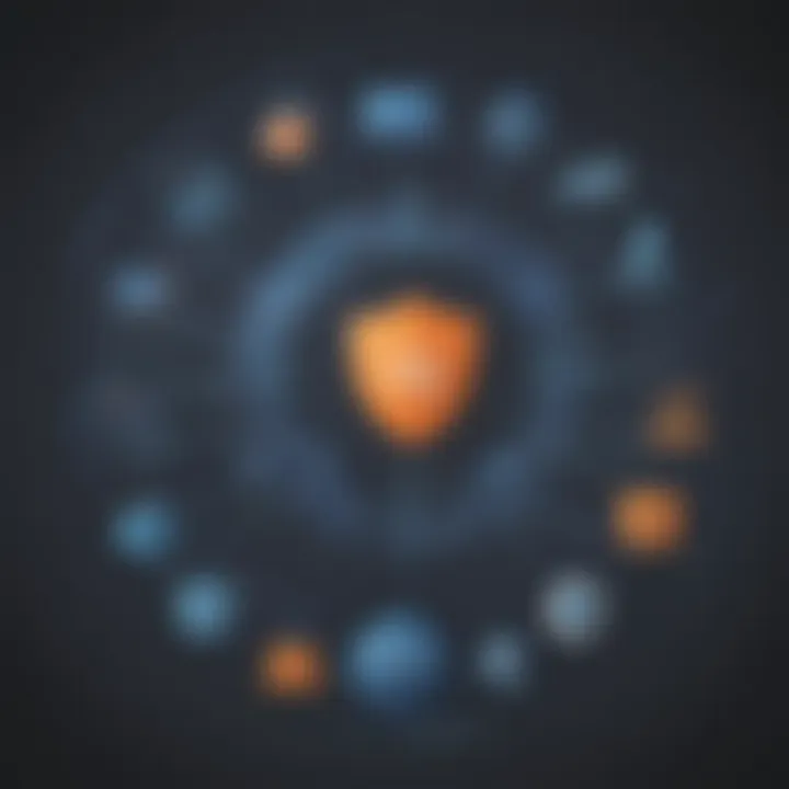 Graphical representation of VPN benefits for businesses