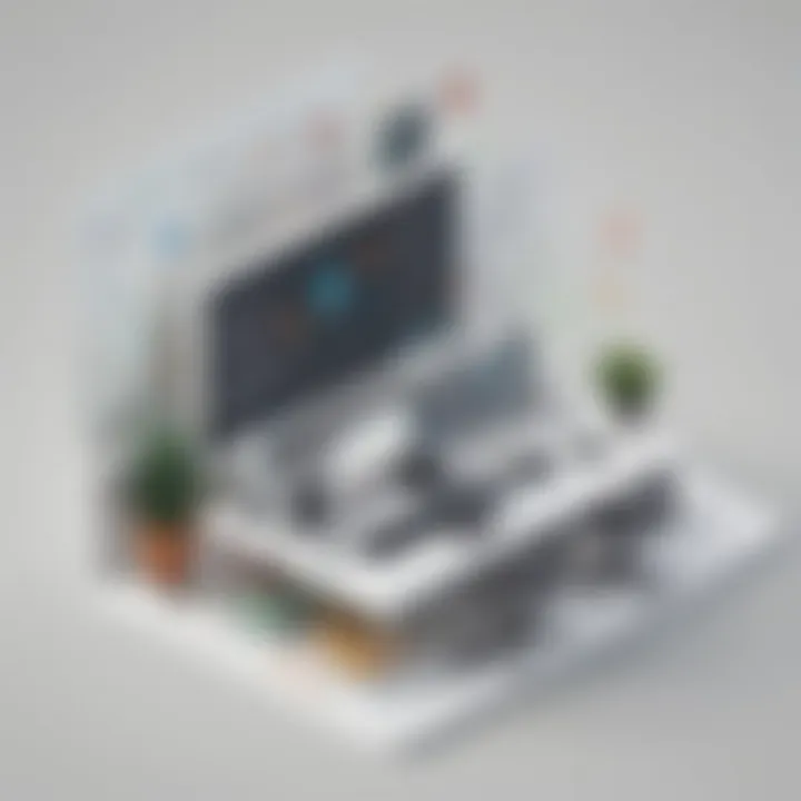 Diagram illustrating the workflow of remote support using Zoho Assist's unattended access.